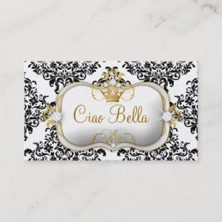 Carte De Visite 311 Ciao Bella et belle perle de damassé de Dovey