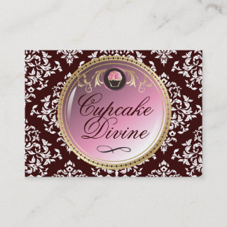Carte De Visite 311-Cupcake devinent la damassé
