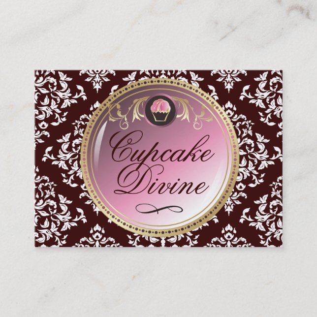 Carte De Visite 311-Cupcake devinent la damassé (Devant)
