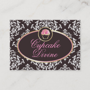 Carte De Visite 311-Cupcake devinent la damassé solide