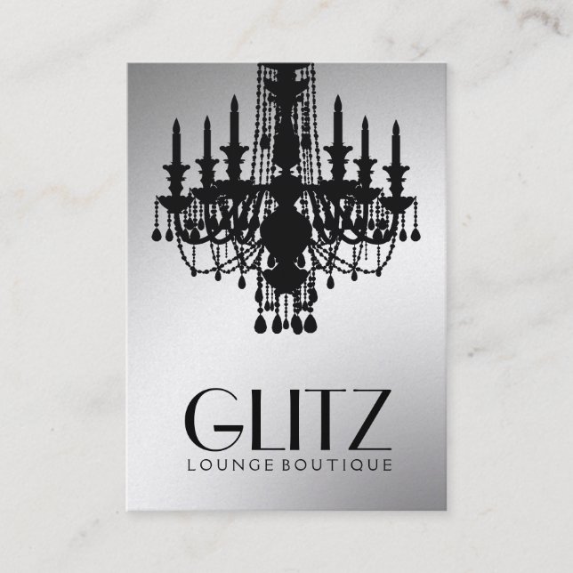 Carte De Visite 311-Glitz boutique - or de fête (Devant)