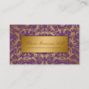 Carte De Visite 311-Golden devinent le pourpre d'aubergine