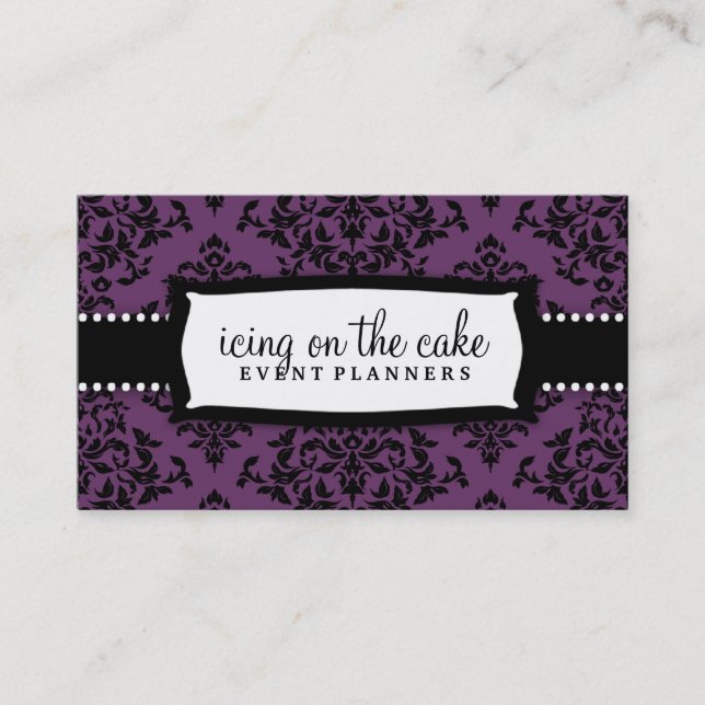 Carte De Visite 311-Icing sur le pourpre de gâteau (Devant)