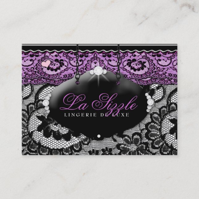 Carte De Visite 311-Lace de Luxe - violette (Devant)