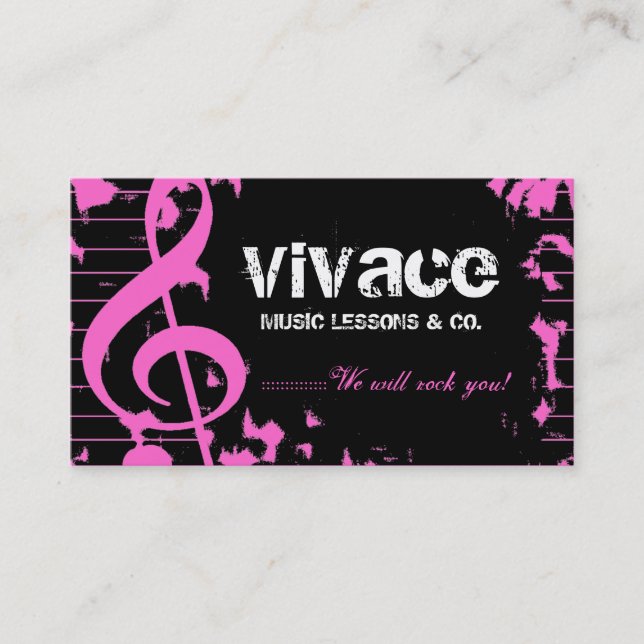 Carte De Visite 311-MUSICAL MAESTRO - ROSE de GRUNGE (Devant)