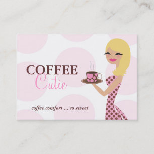 Carte De Visite 311 onduleux blonds de Cutie de café