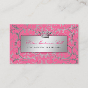 Carte De Visite 311-Silver devinent le rose succulent de