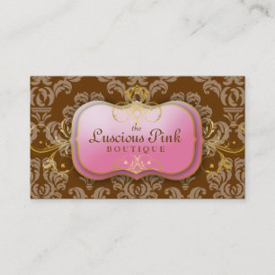 Carte De Visite 311-The chocolat rose succulent du plat  