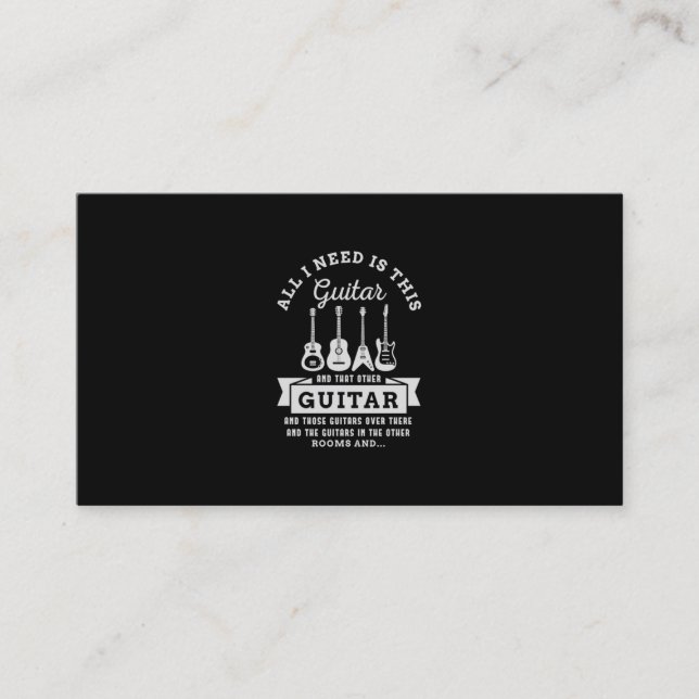 Carte De Visite 39.All I Need Is This Guitar And That Other Guitar (Devant)