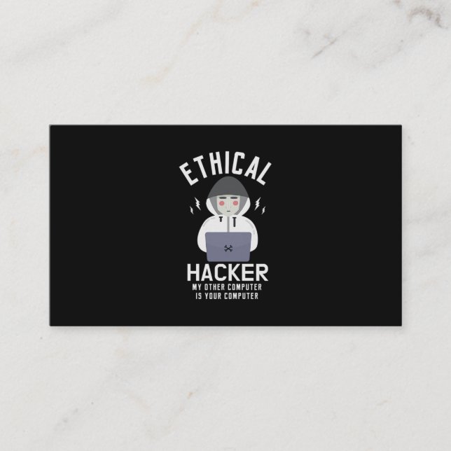 Carte De Visite 39.Ethical Hacker Mon autre ordinateur est votre C (Devant)