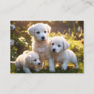 Carte De Visite 3 Chiots
