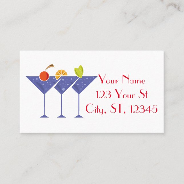 Carte De Visite 3 cocktails Martini Thunder_Cove (Devant)