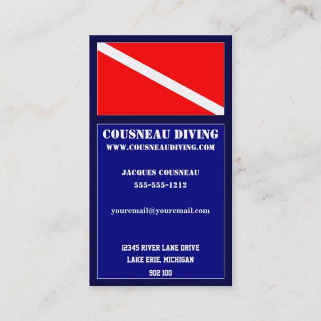 Carte de visite 3 de scaphandre (Devant)