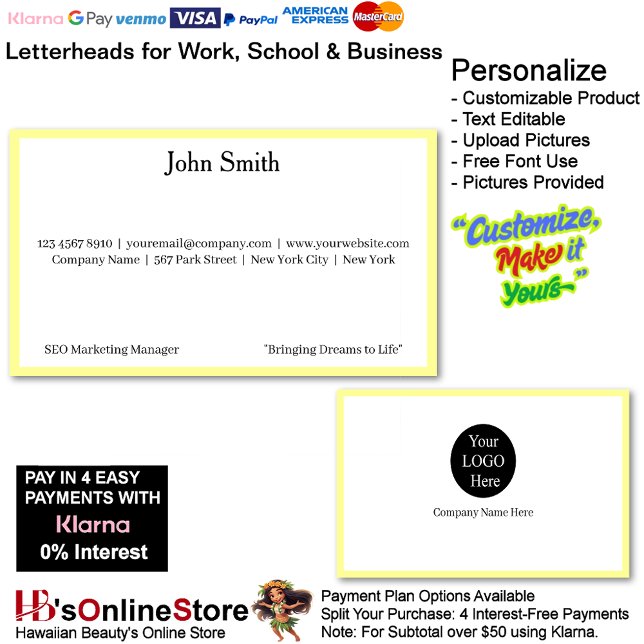 Carte De Visite 3 Modern Yellow Logo Promote Company Brand Name  (3 Modern Yellow Logo Promote Company Brand Name Business Card.)