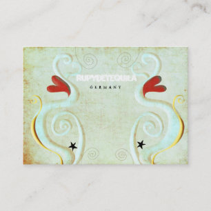 Carte de visite 3dimension Red Heart Swirls