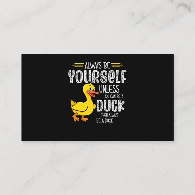 Carte De Visite 45.Rubber duck for a Duck Lovers (Devant)