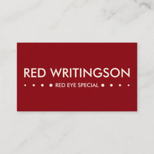 Carte De Visite 4 points ROUGE