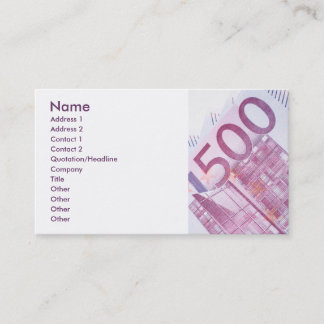 Carte De Visite 500 euros