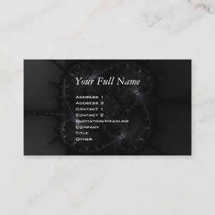 Carte De Visite 50 Nuances De Gris - Art Fractal
