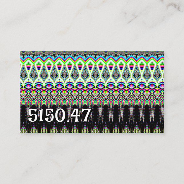 Carte De Visite 5150.47 ( vous pouvez modifier le numéro ) (Devant)