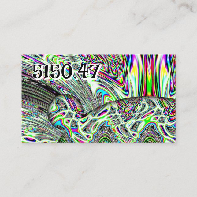 Carte De Visite 5150.47 ( vous pouvez modifier le numéro ) (Devant)