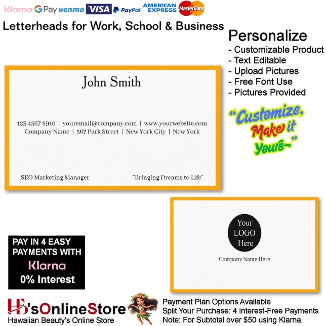 Carte De Visite 5 Modern Orange Logo Promote Company Brand Name (5 Modern Orange Logo Promote Company Brand Name Business Card.)