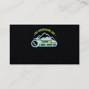 Carte De Visite 73.Randonnée Les Montagnes Appelent Et Je Dois Y A
