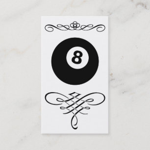 Carte De Visite 8-ball florissant
