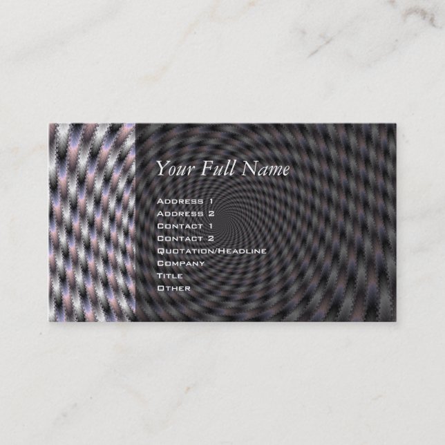 Carte De Visite 8 Vodkas Trop Nombreuses - Fractées (Devant)