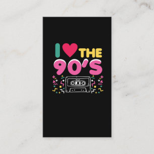 Carte De Visite 90er amour de l'équipement I les années 90 rétro