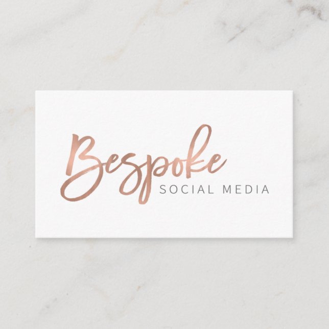 Carte De Visite A annoncé des médias sociaux (Devant)