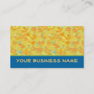 Carte de visite à Customiser : Daffodique d'or