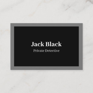 Carte de visite à deux tons minimaliste