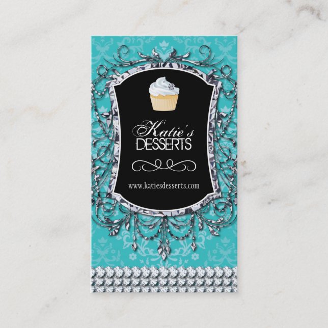 Carte de visite à extrémité élevé de boulangerie (Devant)