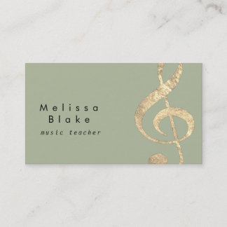 carte de visite à feuille d'or faux