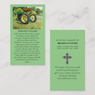 Carte De Visite À la maison en toute sécurité Tracteur agricole an