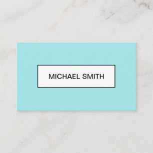 Carte de visite à la mode bleu en pastel moderne