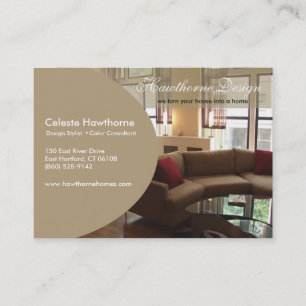 Carte de visite à la mode de profil d'Ovale