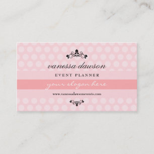 Carte De Visite À la mode professionnel simple rose français