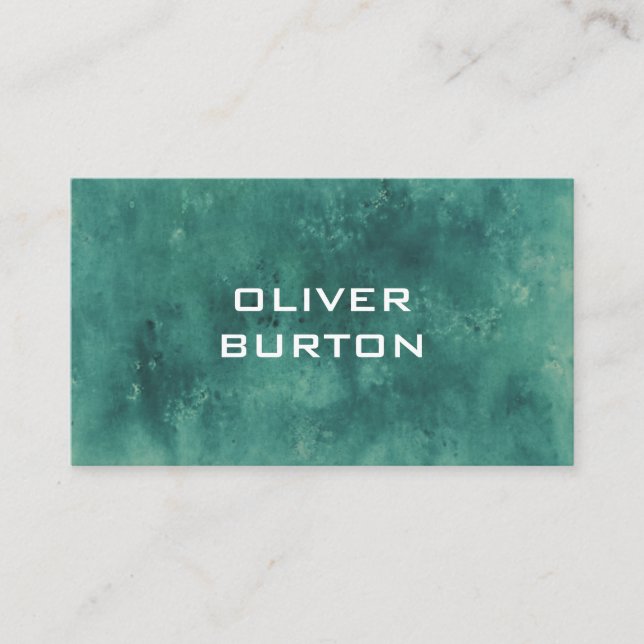 Carte de visite à l'aquarelle. (Devant)