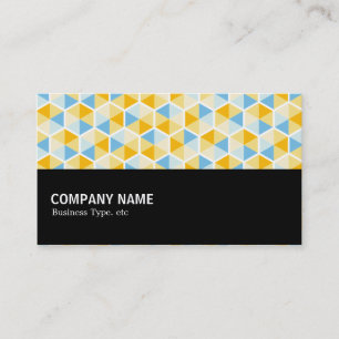 Carte De Visite À mi-chemin - Motif hexagonal 03