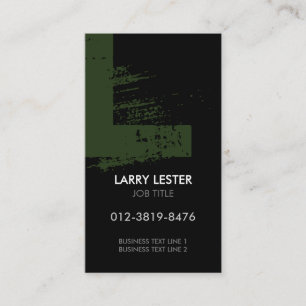 Carte de visite à monogramme lettre L