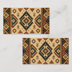 Carte de visite à motif géométrique tribal Boho   