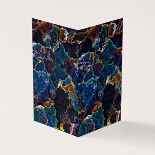 Carte de visite à nappes d'huile