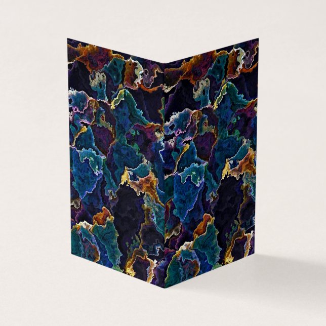 Carte de visite à nappes d'huile (Extérieur)