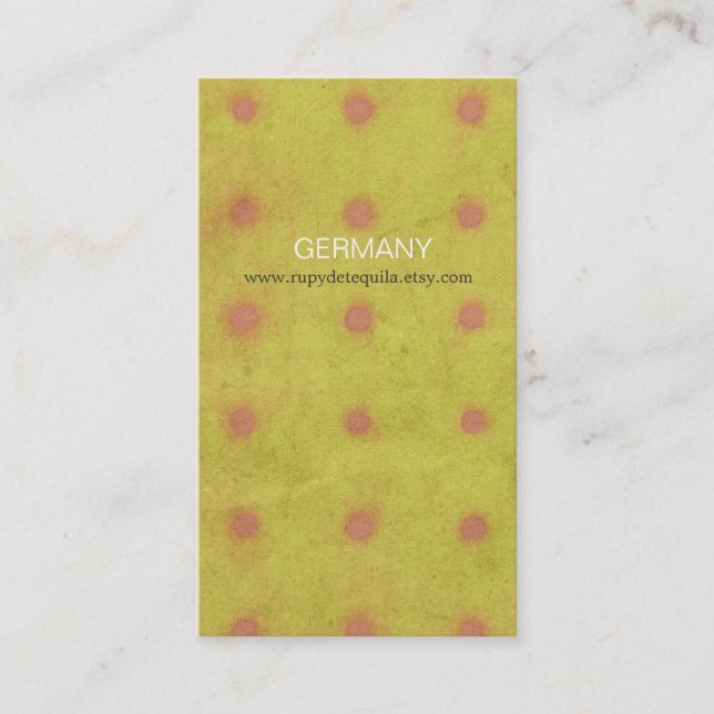 Carte de visite à pois (Devant)