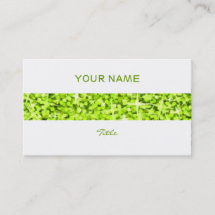 carte de visite à rayure de citron vert
