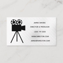 carte de visite à thème FIlm et vidéo