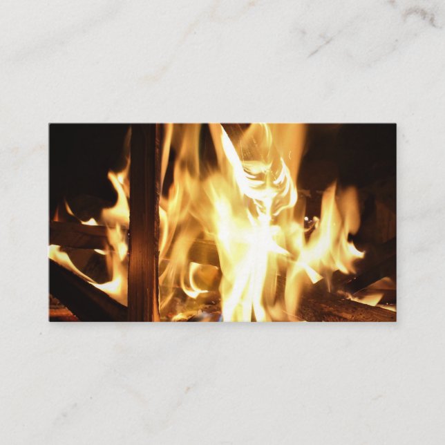 Carte De Visite A travers les flammes (Devant)