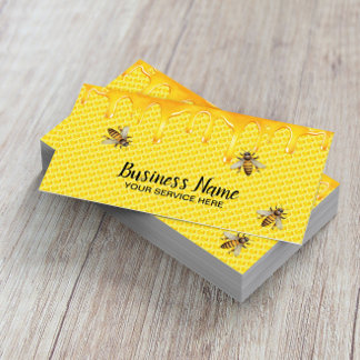 Carte De Visite Abeille Abeille Miel frais Apiary